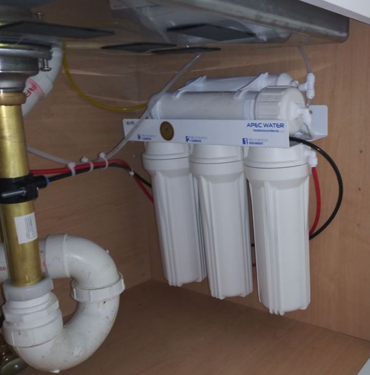 water treatment systems installed under sink